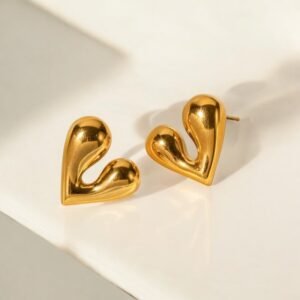 Chunky Heart Studs