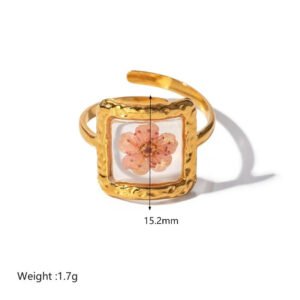 Petal Art Resin Ring