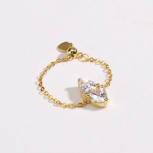 Crystal Duet Ring